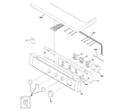 GE DSXH43EA2WW controls & top panel diagram