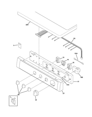 Controls & top panel