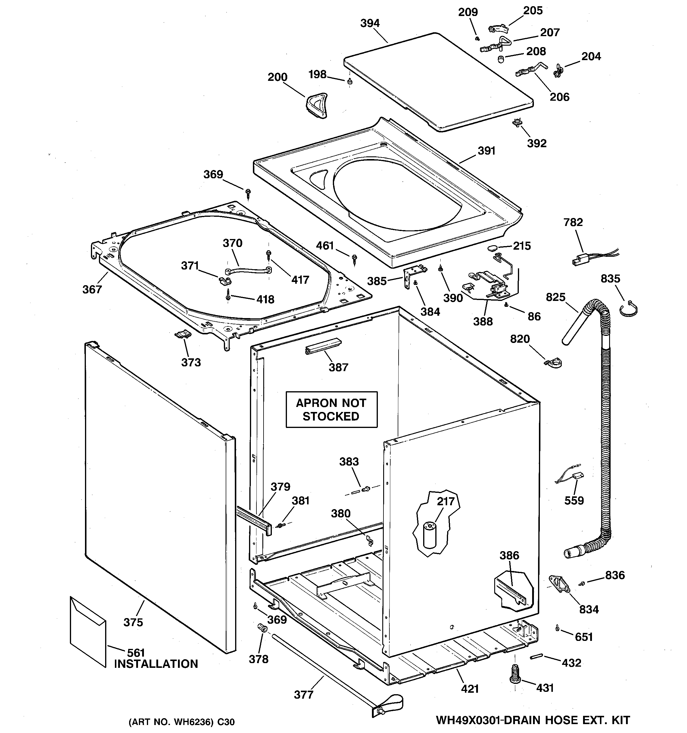 Cabinet, cover & front panel