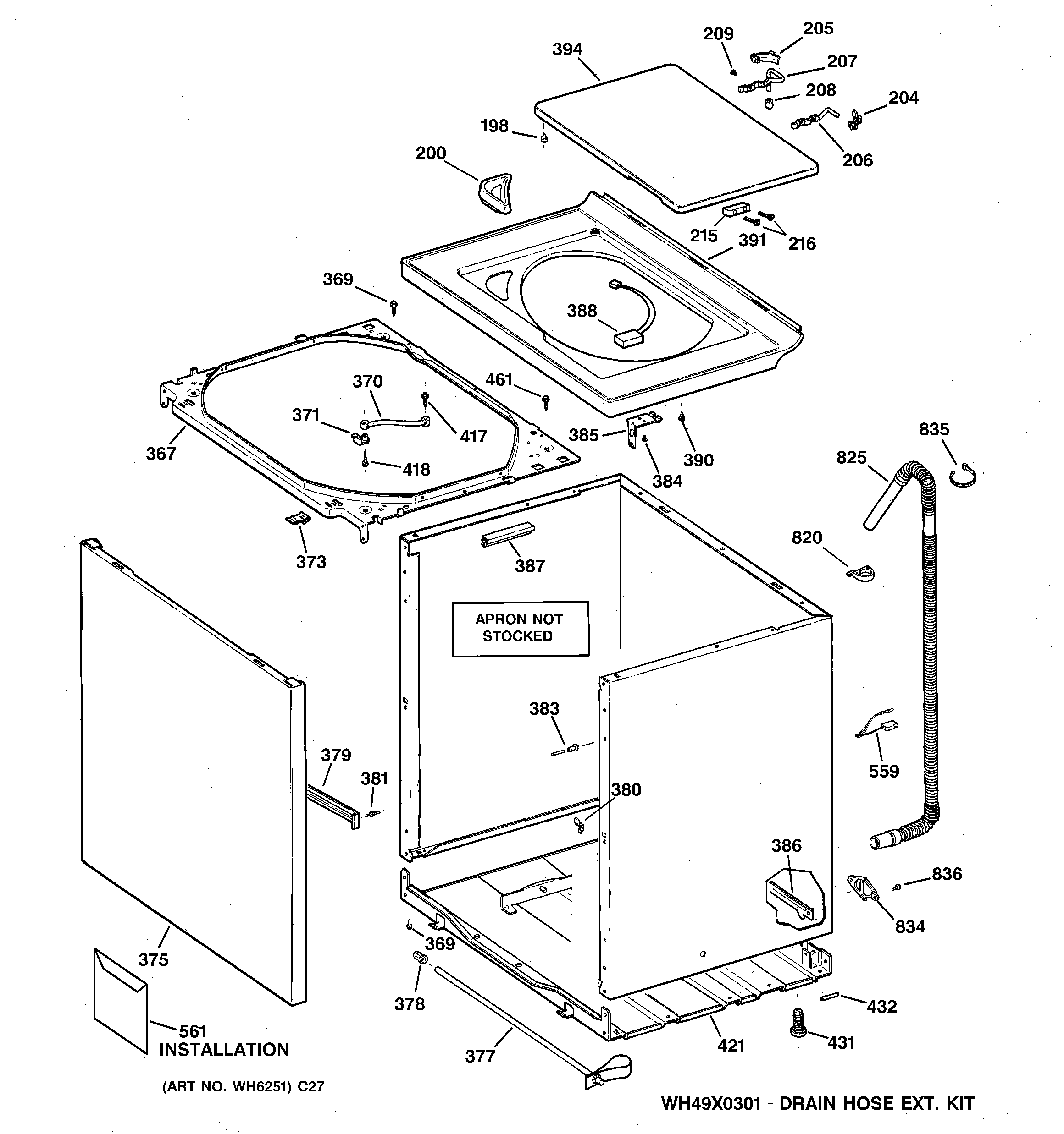 Cabinet, cover & front panel