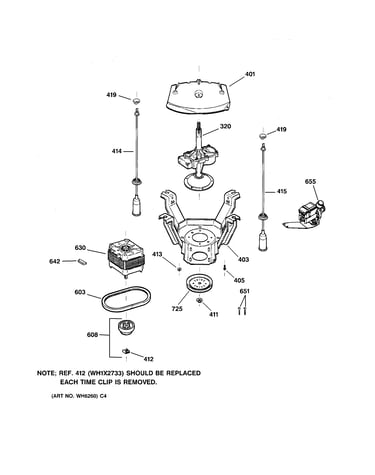 Suspension, pump & drive components