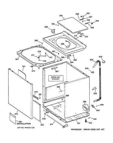 Cabinet, cover & front panel