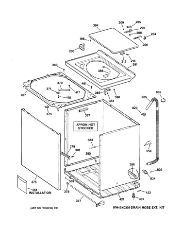 Cabinet, cover & front panel