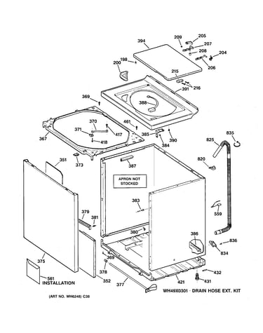 Cabinet, cover & front panel