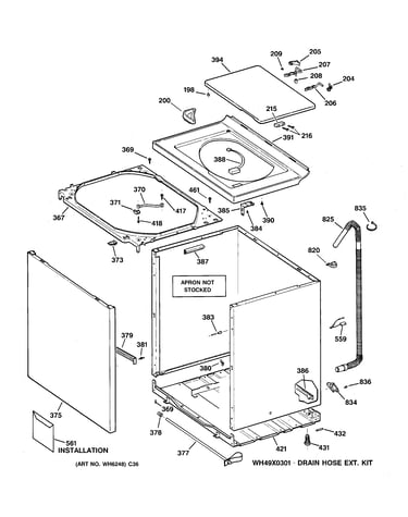 Cabinet, cover & front panel