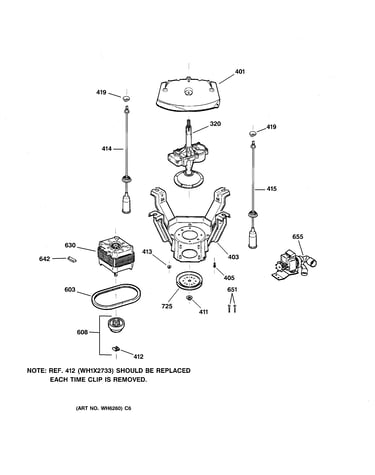 Suspension, pump & drive components
