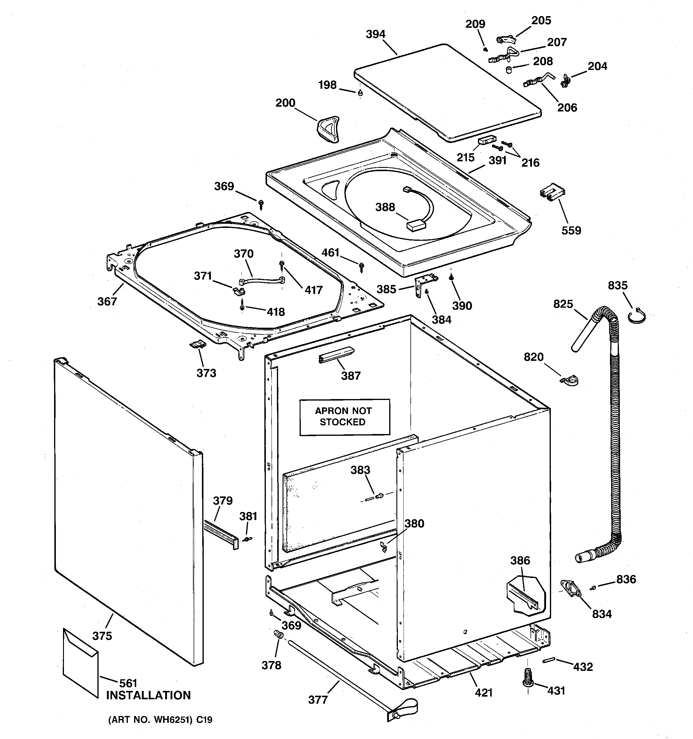 CABINET, COVER & FRONT PANEL