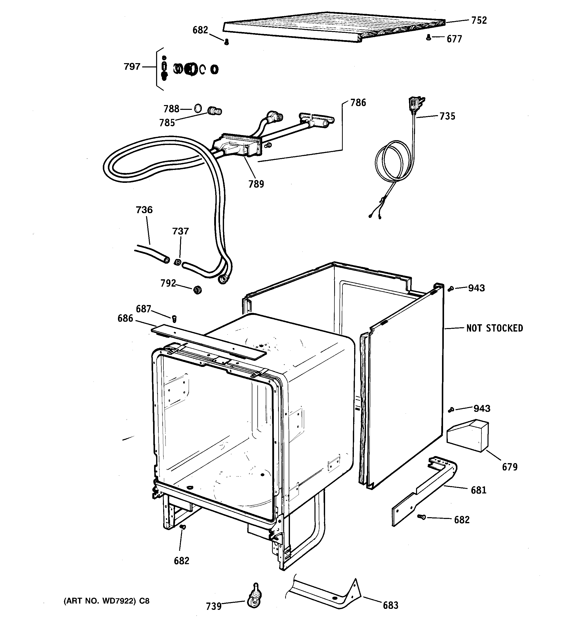 Cabinet & exterior parts