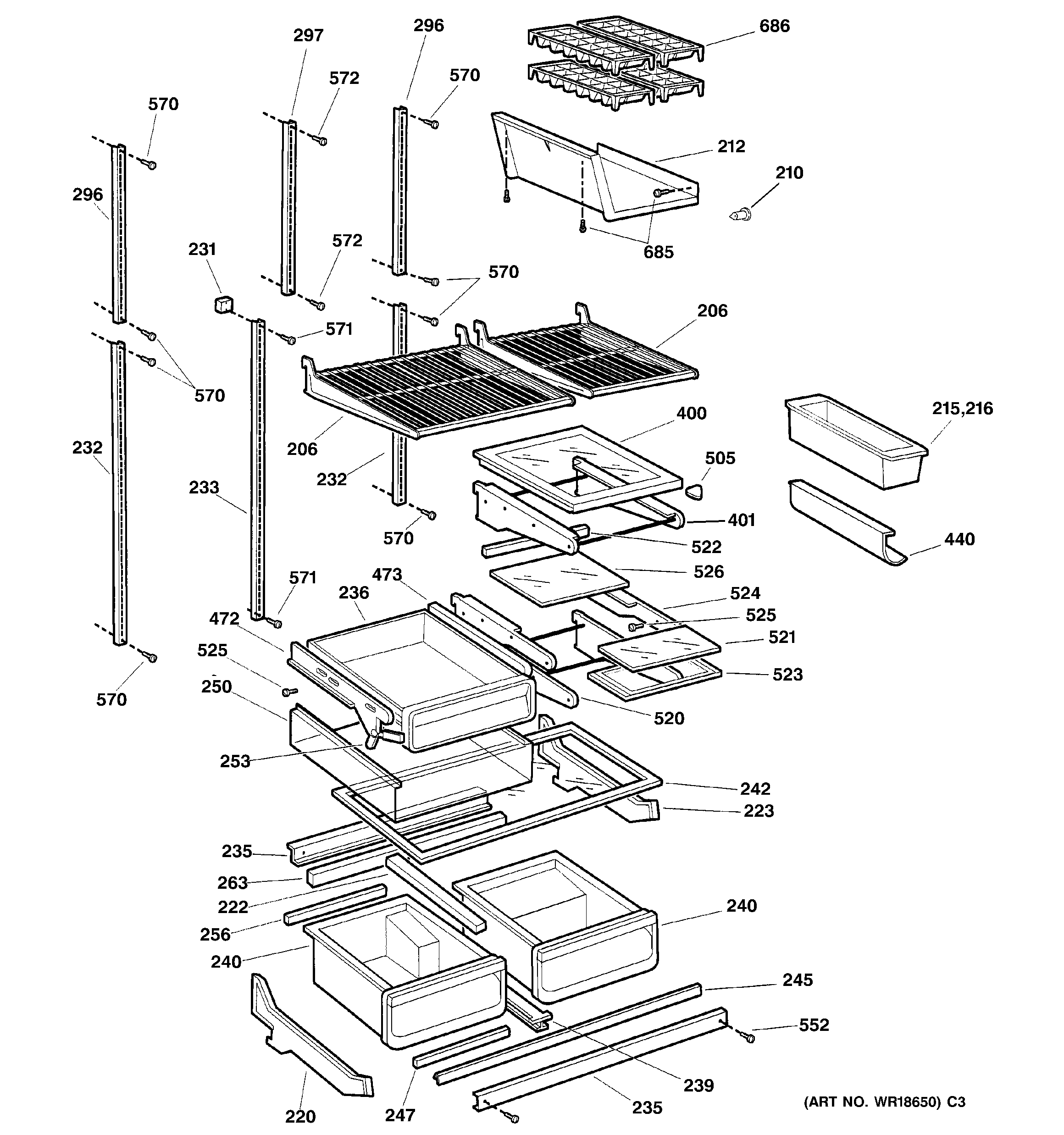 SHELVES