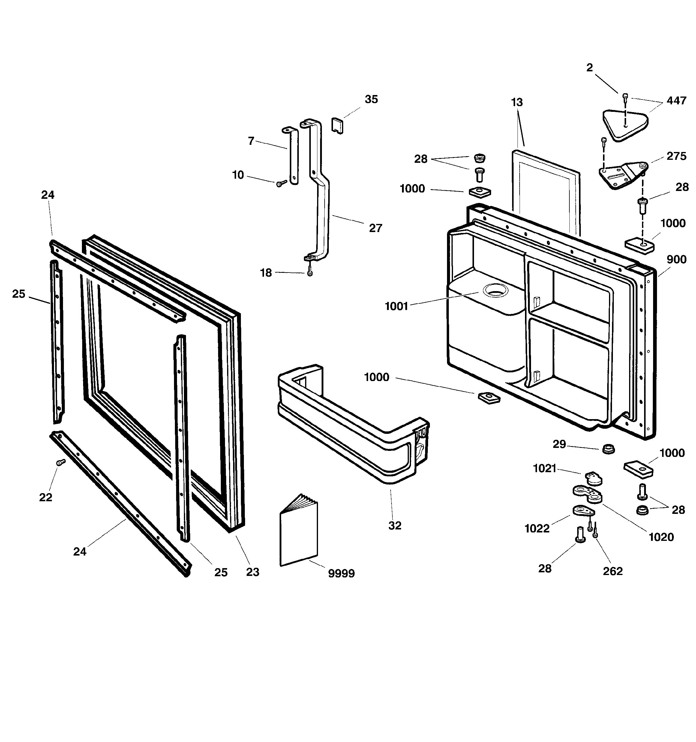 Freezer door