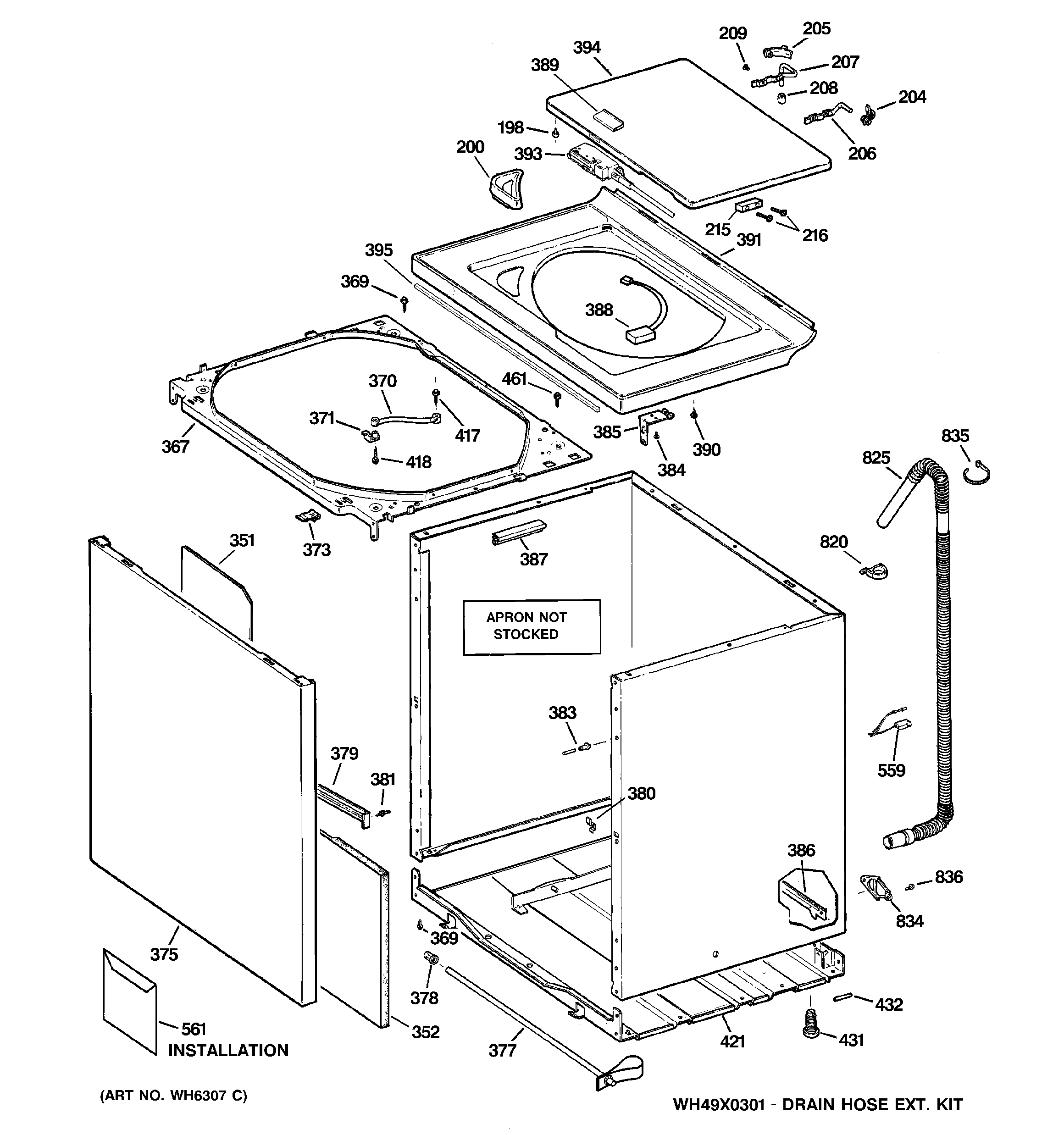 Cabinet, cover & front panel