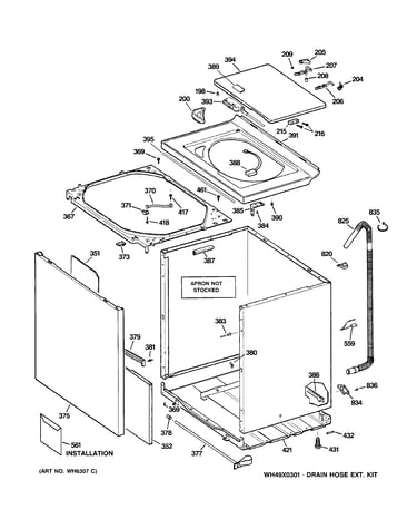 Cabinet, cover & front panel