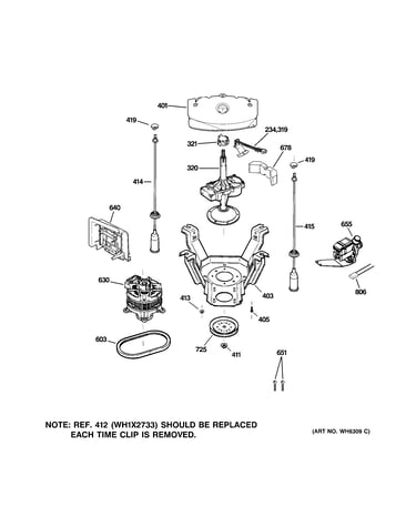 Suspension, pump & drive components
