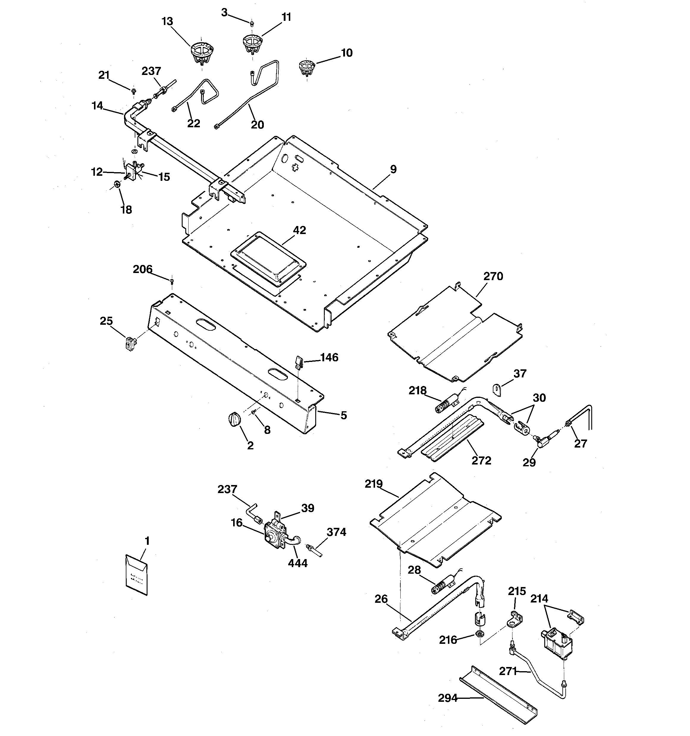 Gas & burner parts
