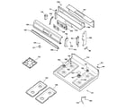 Hotpoint RGB746HED2CT control panel & cooktop diagram