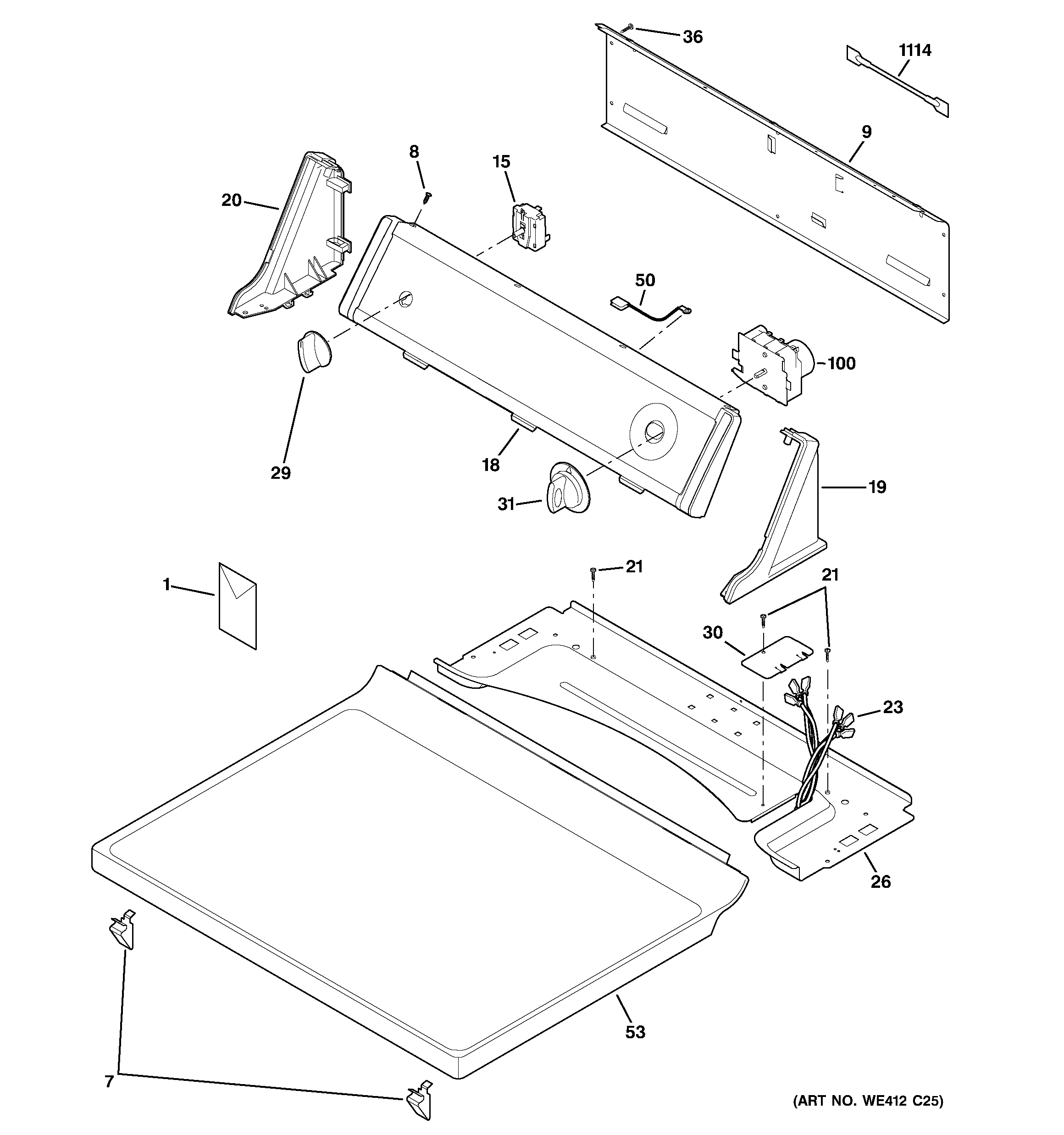 CONTROLS & TOP PANEL