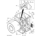 Hotpoint NVL333GY0WW cabinet & drum diagram