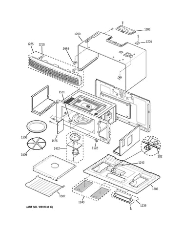 Oven cavity parts