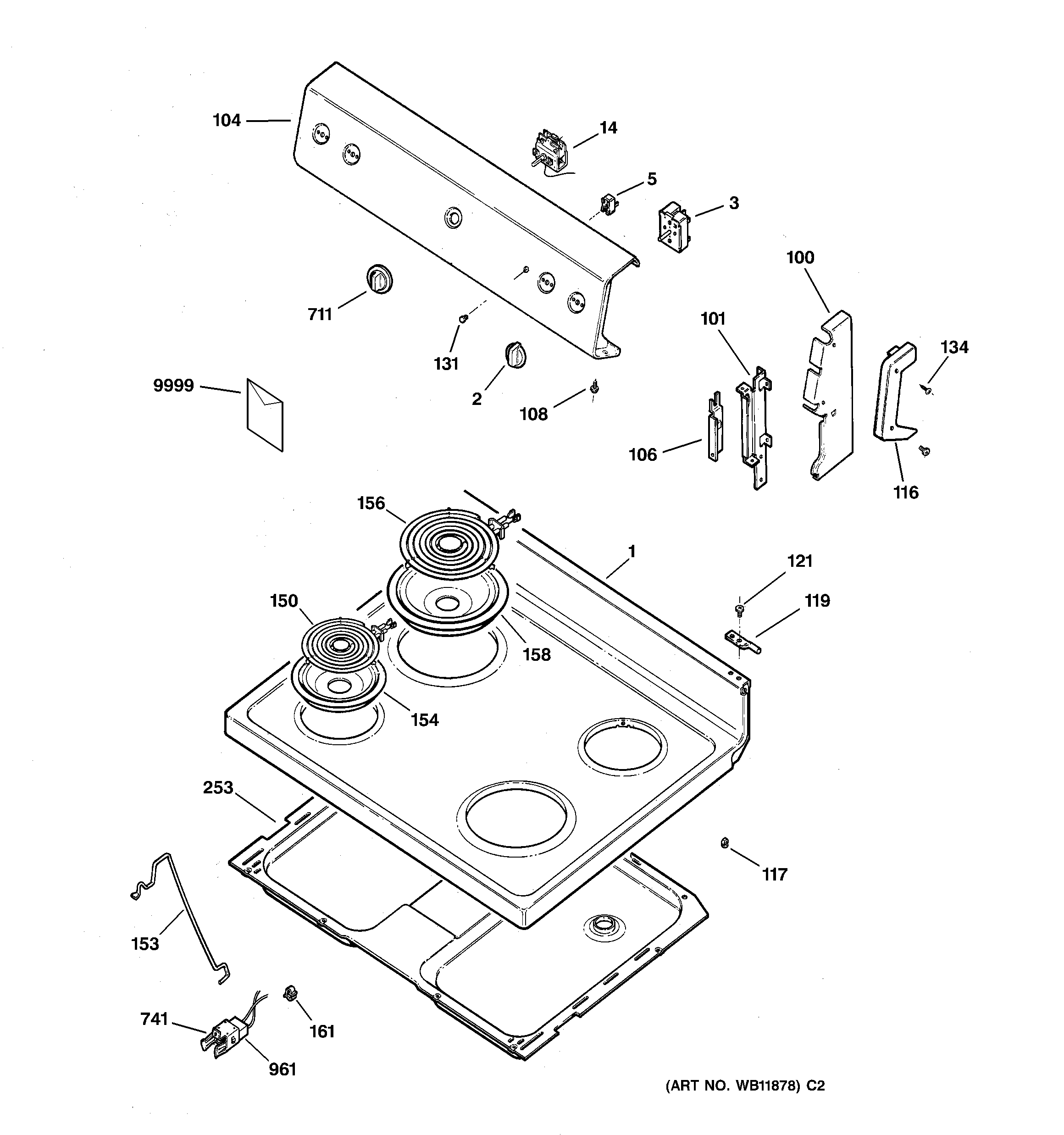 CONTROL PANEL & COOKTOP