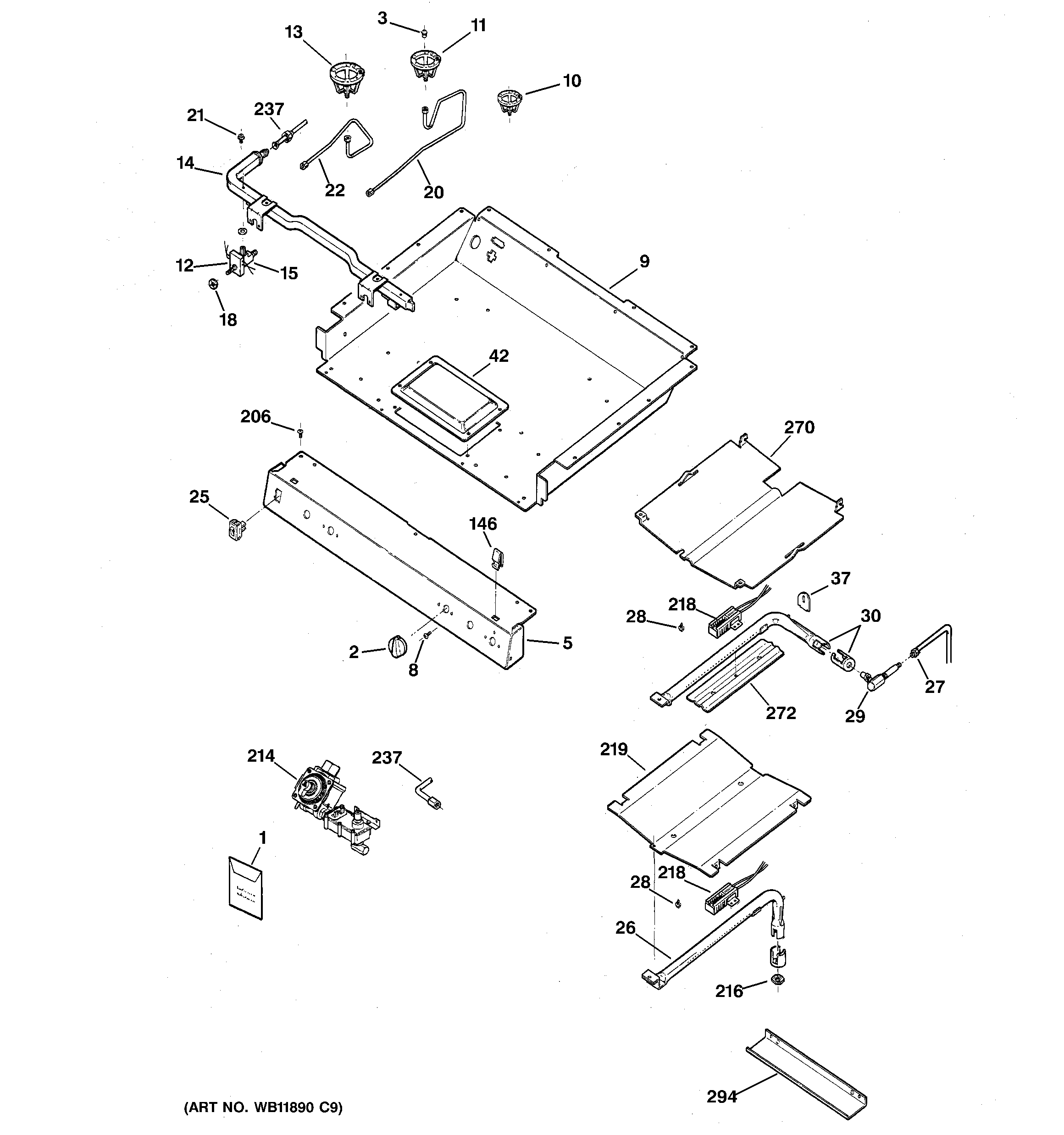 Gas & burner parts