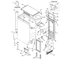 GE ZDI15CGBB cabinet, liner & door parts diagram