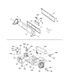 Backsplash, blower & motor assembly
