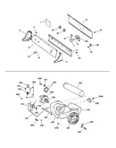 Backsplash, blower & motor assembly