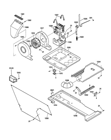Dryer motor, blower & belt