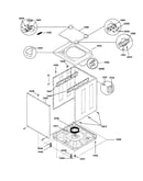 Washer lower cabinet & top