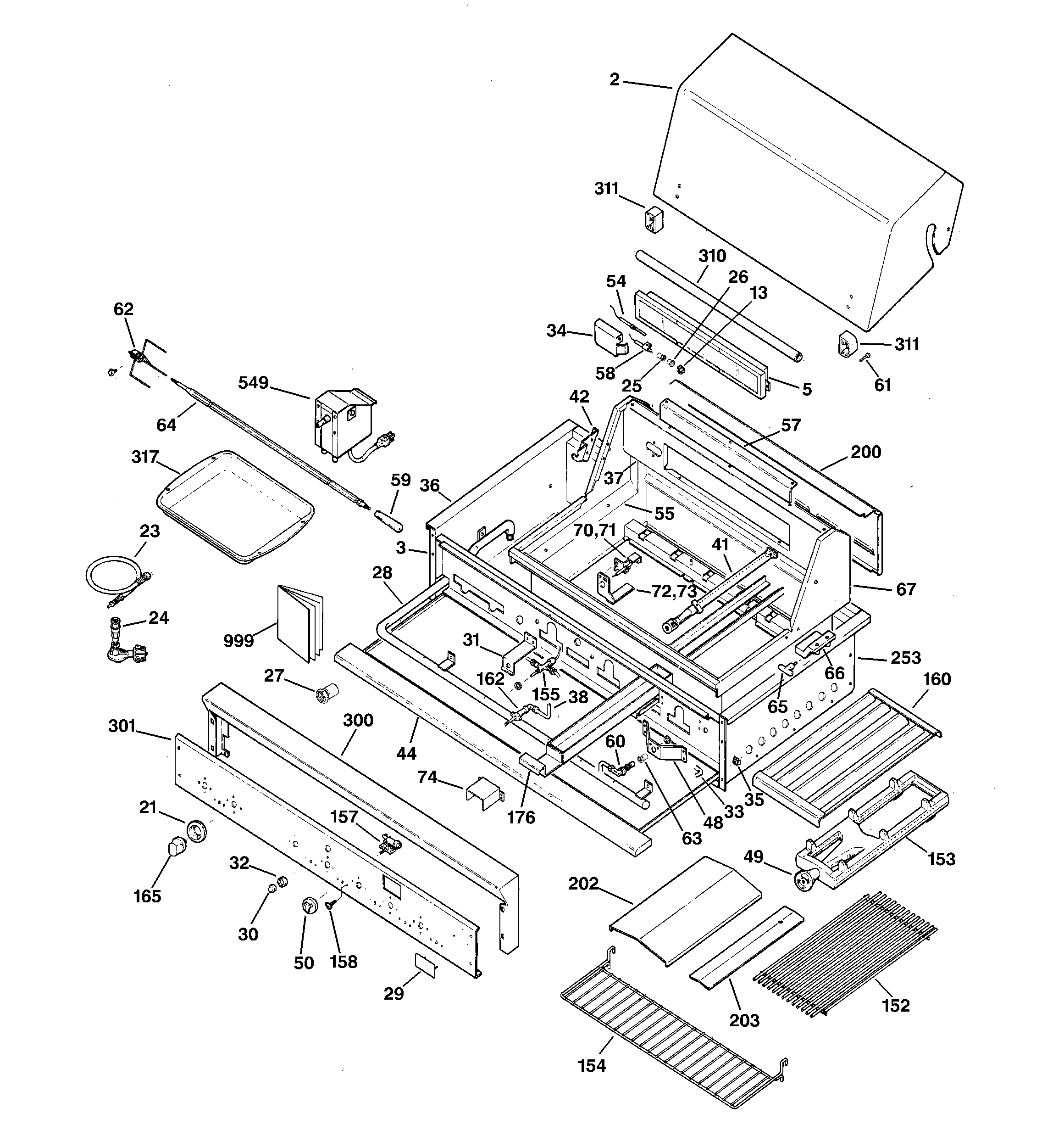 Gas grill parts