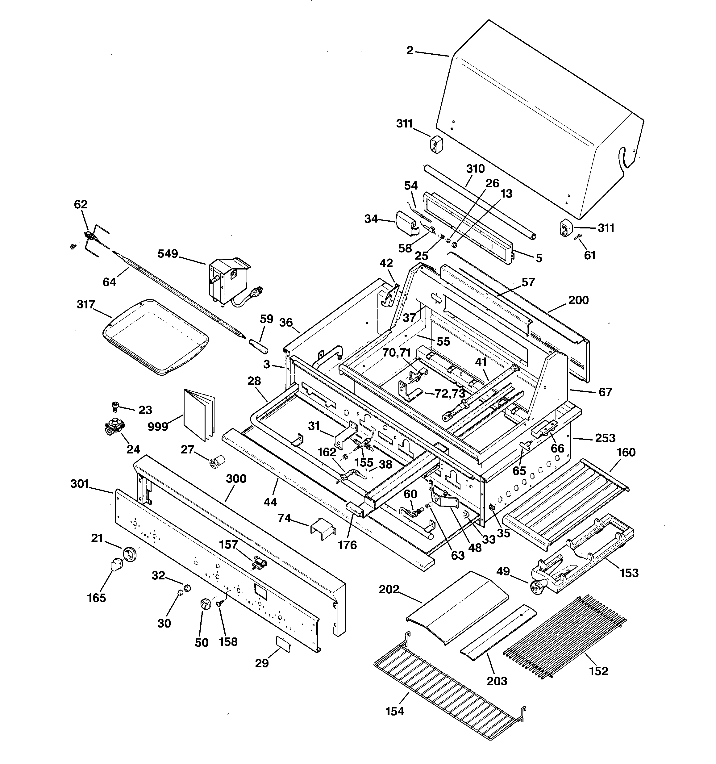 Gas grill parts