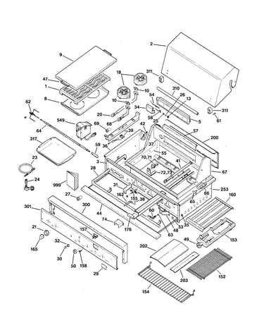 Gas grill parts