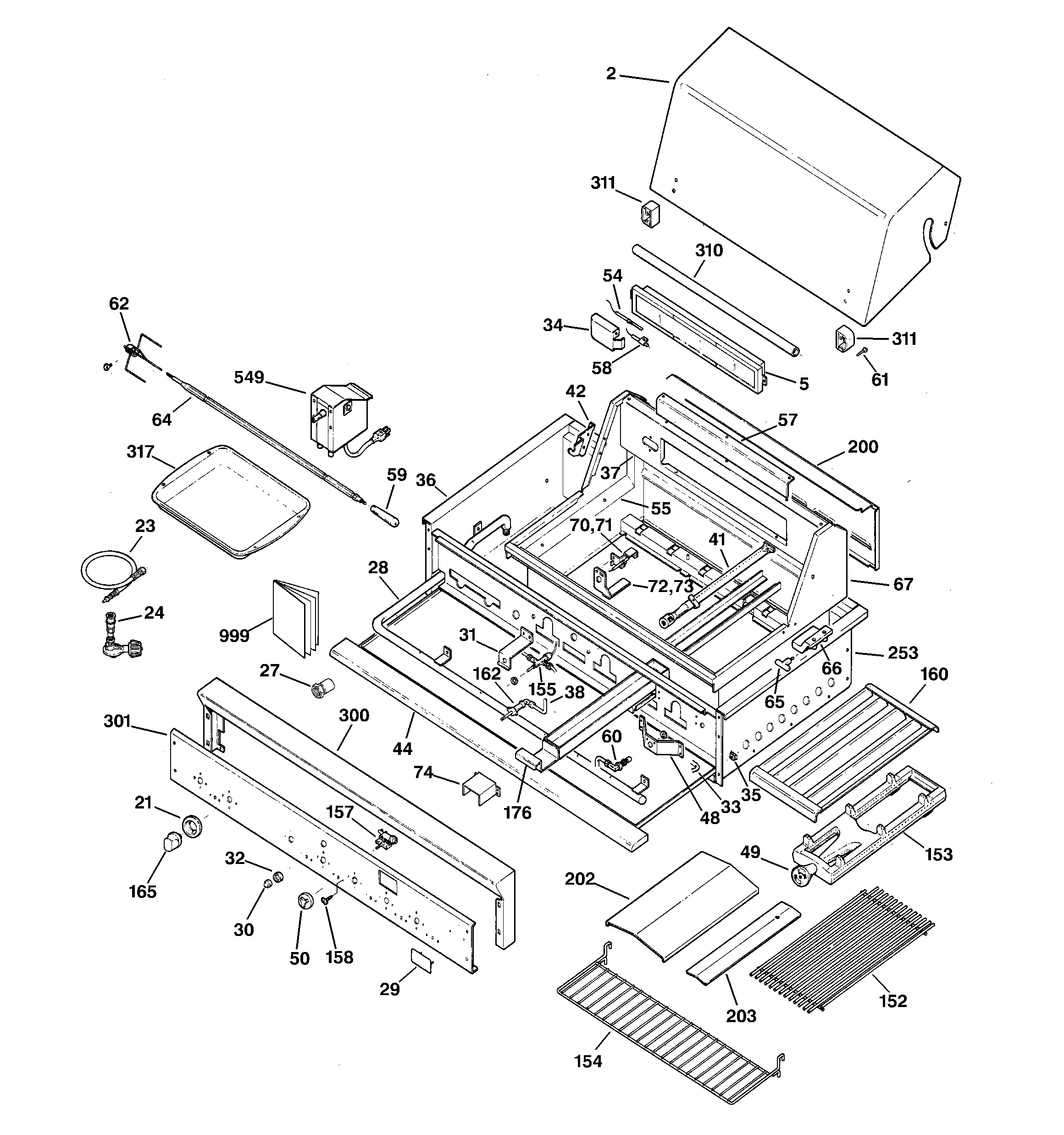 Gas grill parts