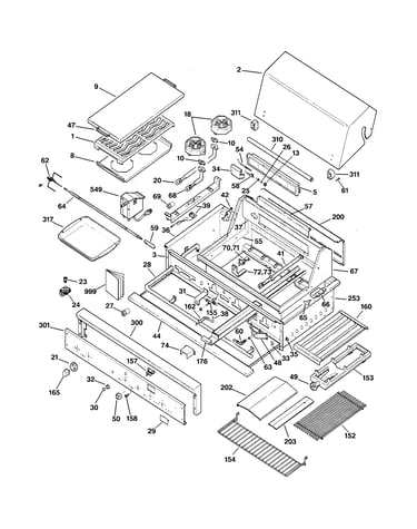 Gas grill parts