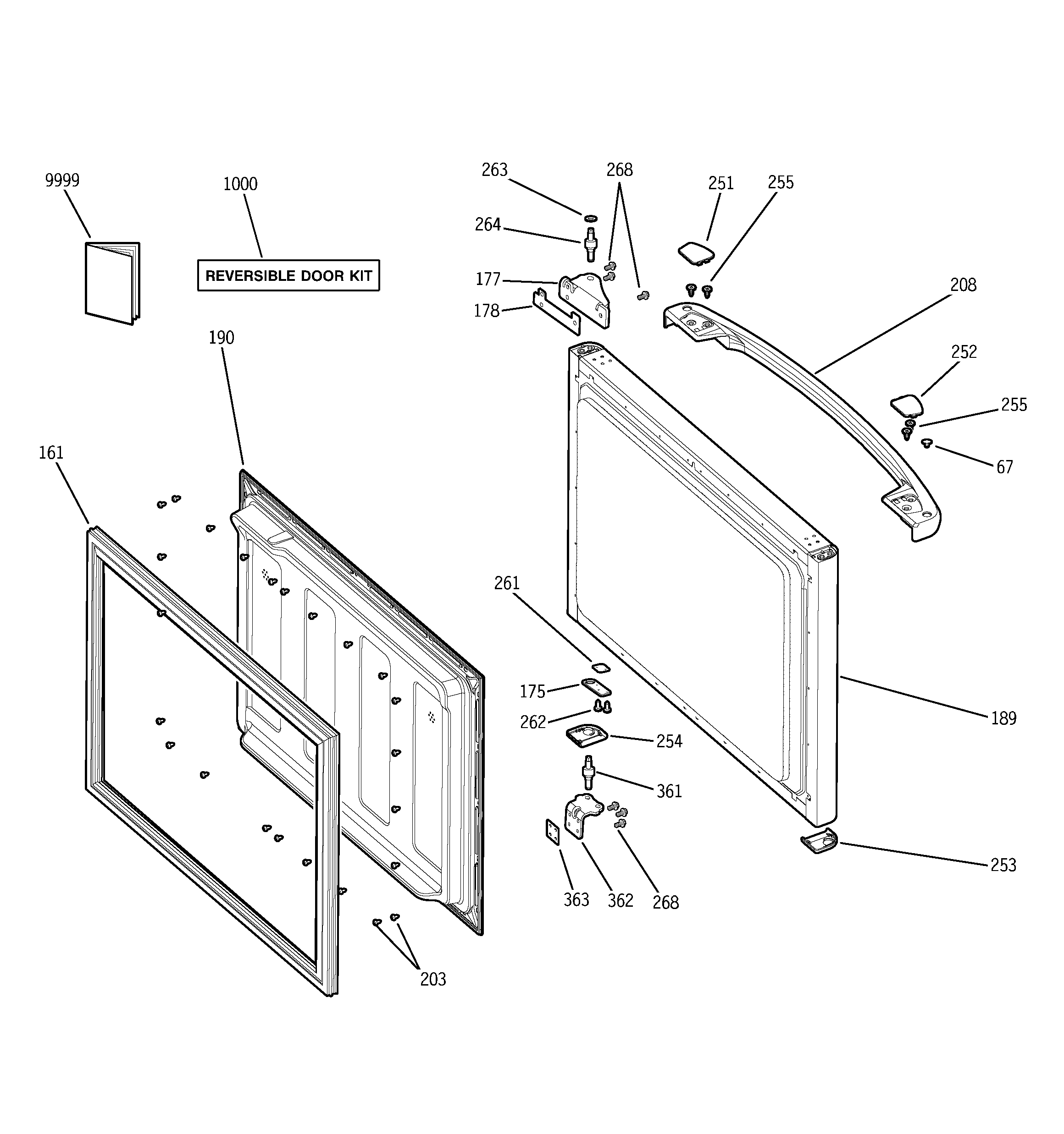 Freezer door