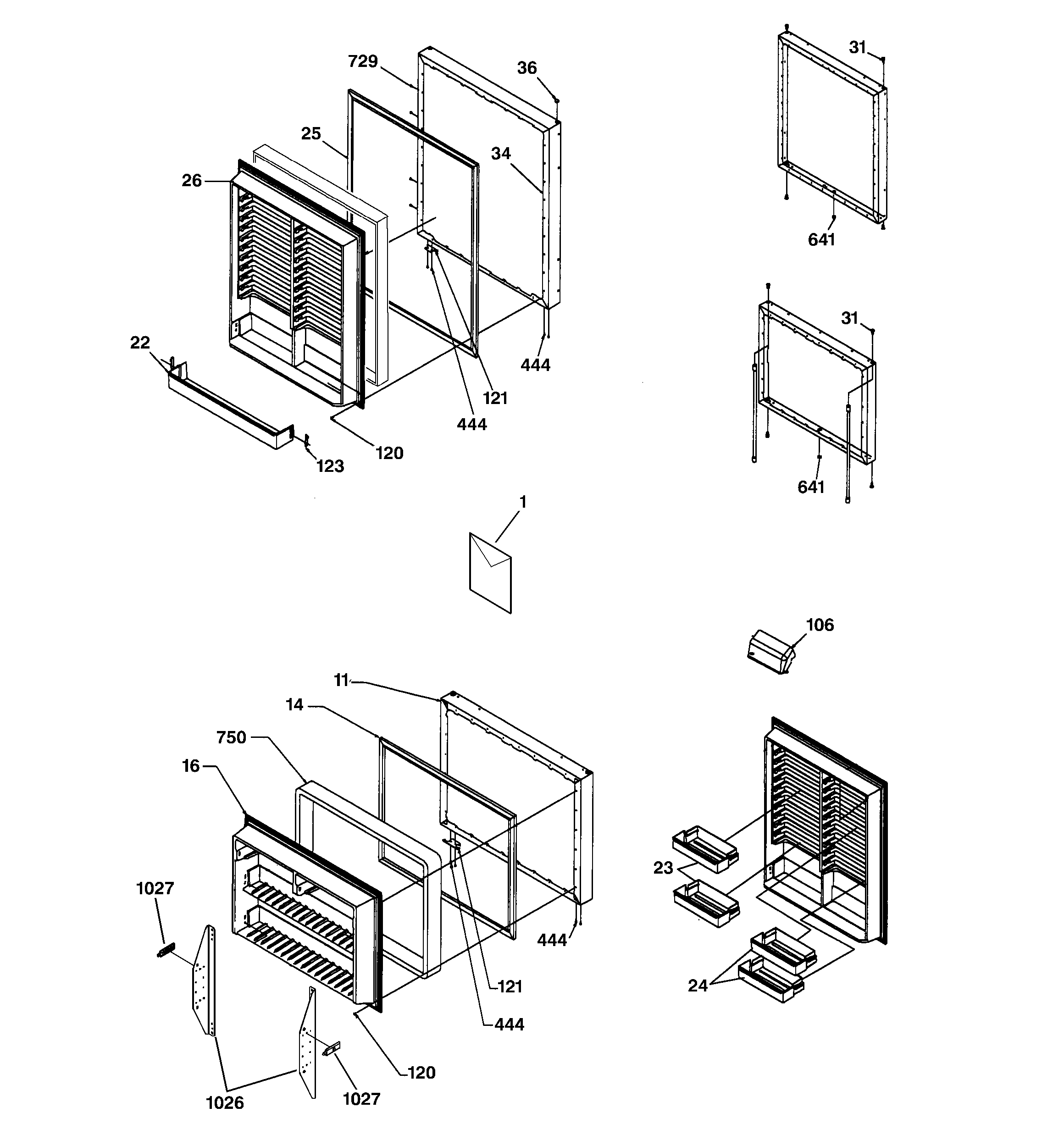 Door assemblies