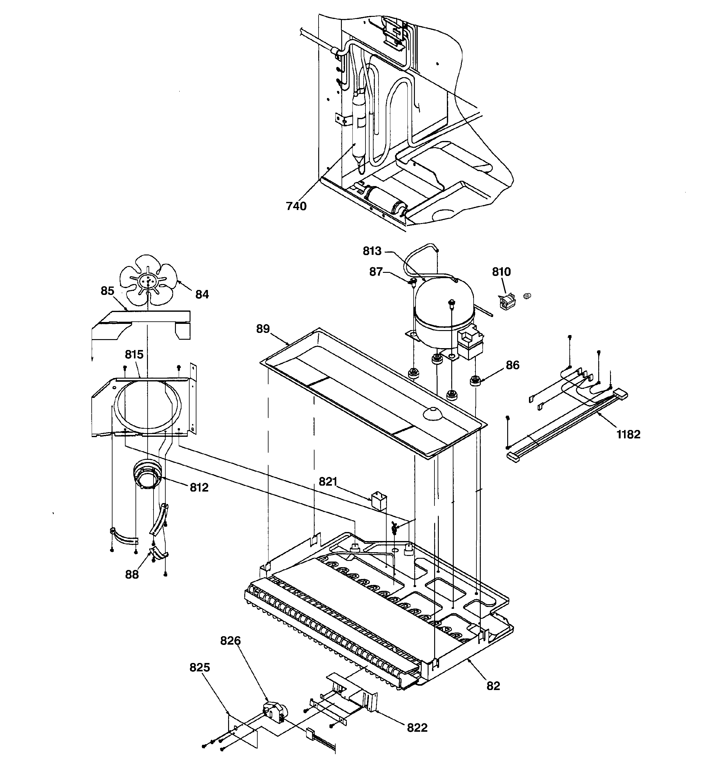 Machine compartment assembly