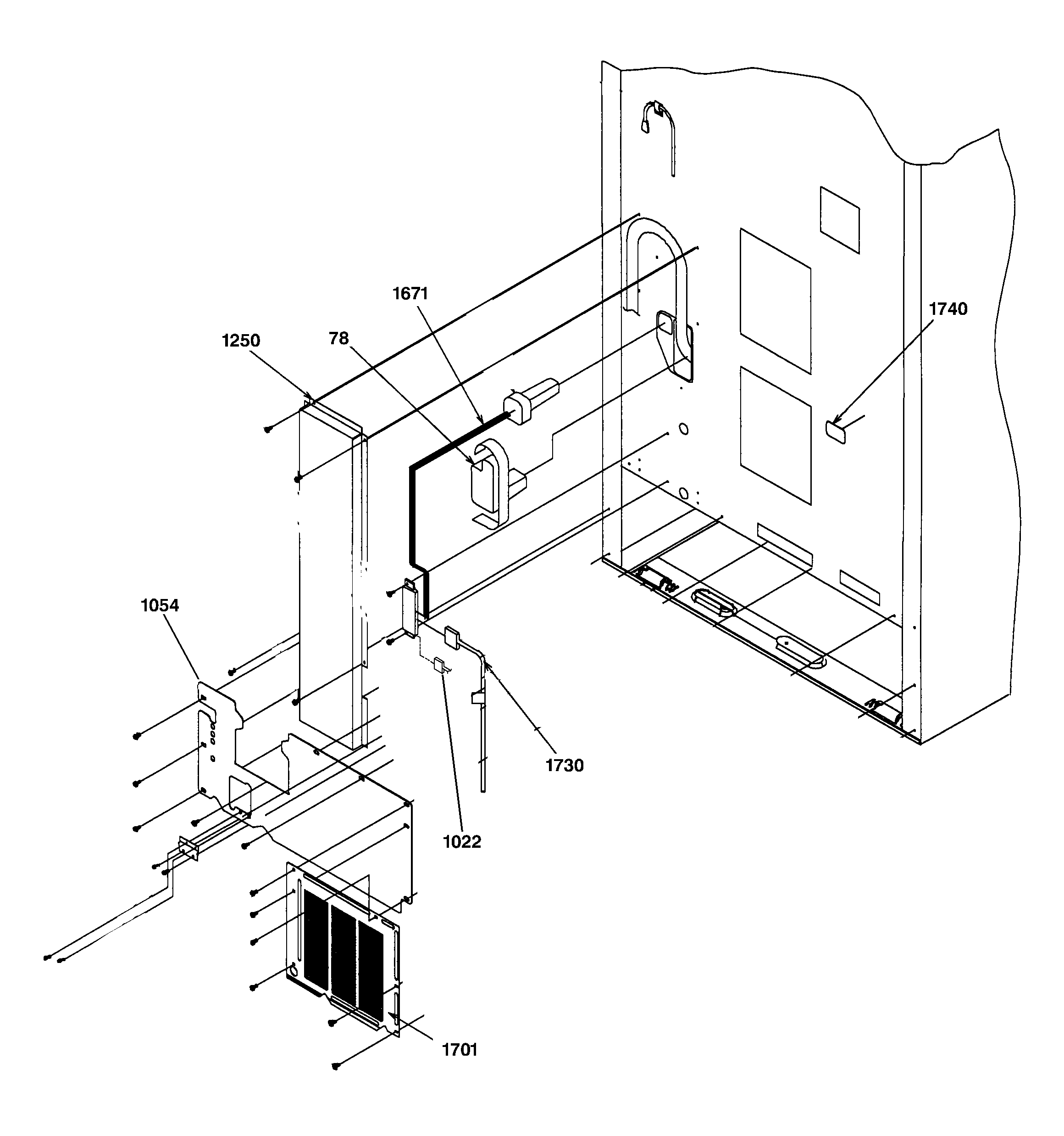 Cabinet back