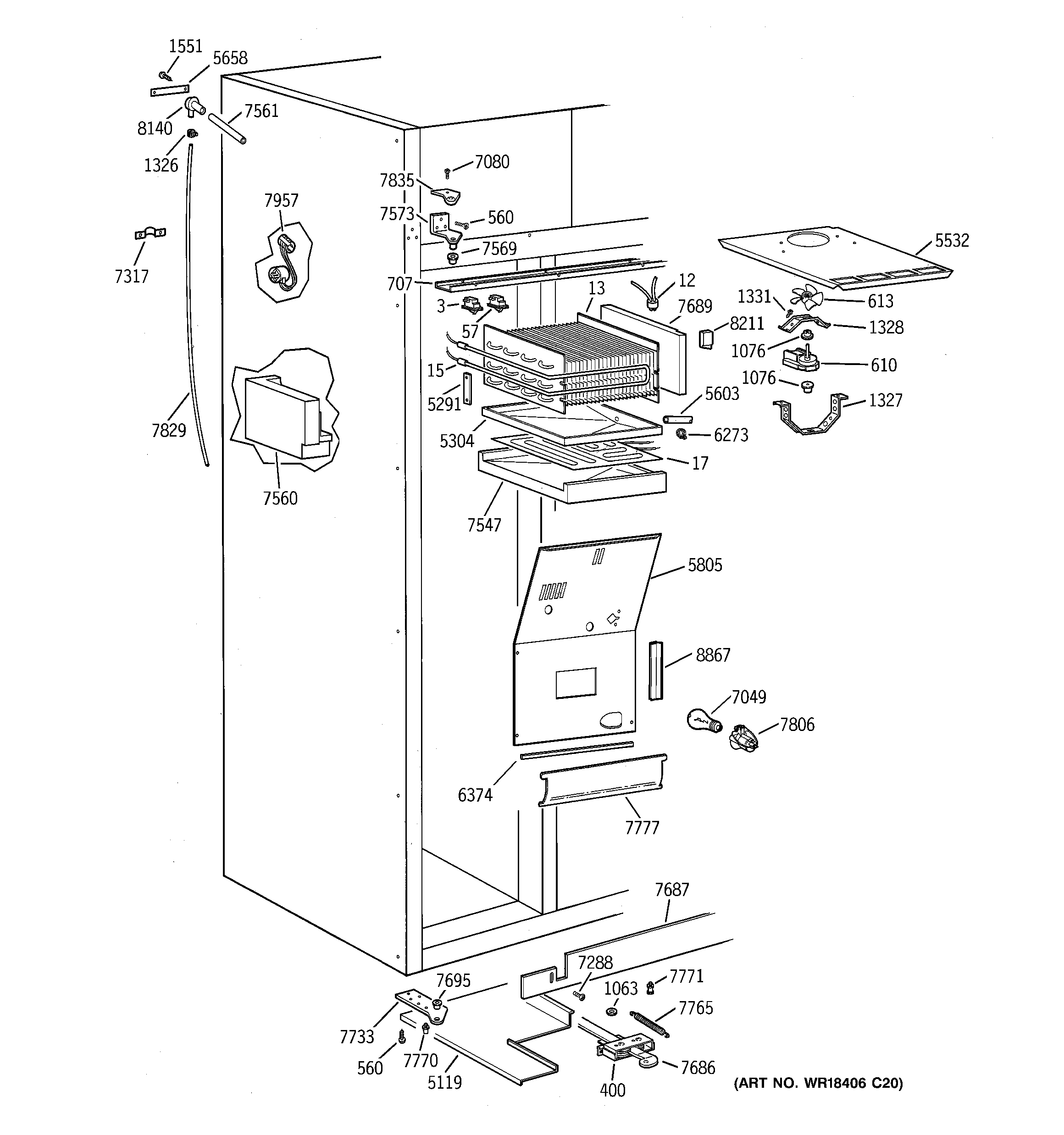 Freezer section