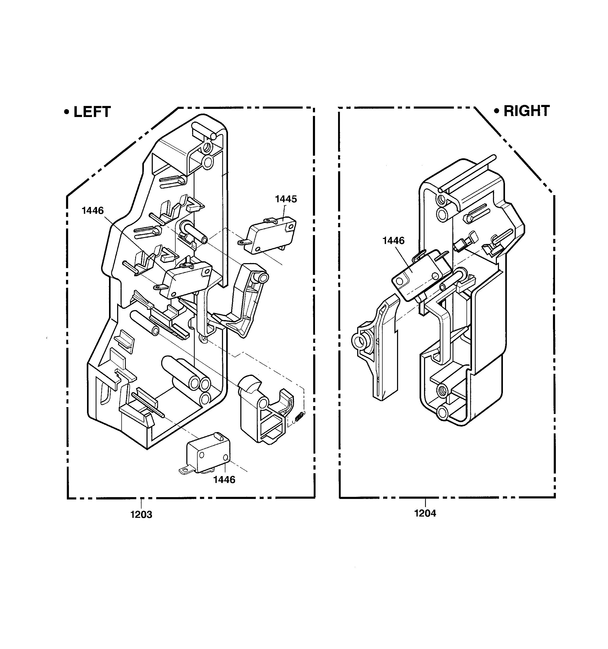Latch board parts