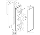 GE GSH25SGPASS fresh food door diagram