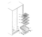 GE GSH25SGPASS freezer shelves diagram