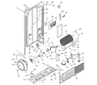 GE GSH25SGPASS sealed system & mother board diagram