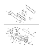 Backsplash, blower & motor assembly