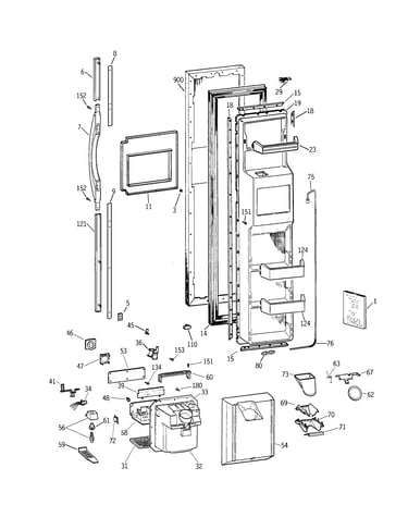 Freezer door