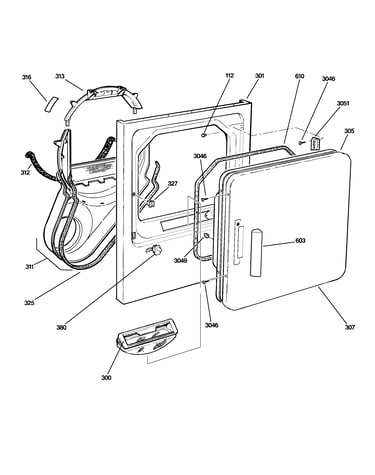 Front panel & door
