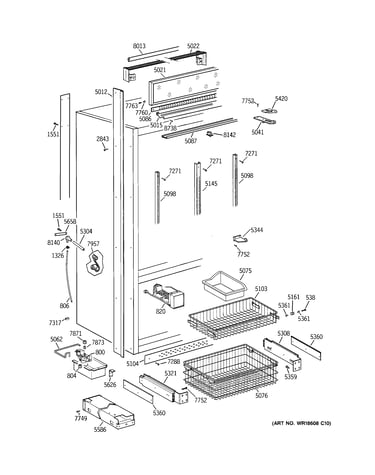 Freezer section, trim & components
