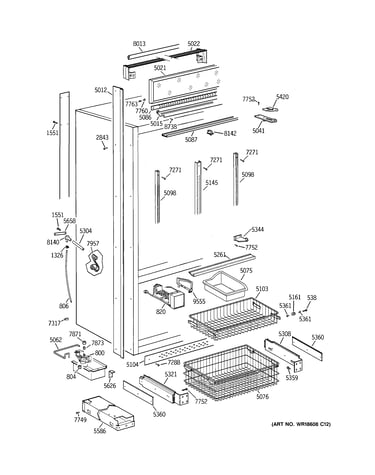 Freezer section, trim & components