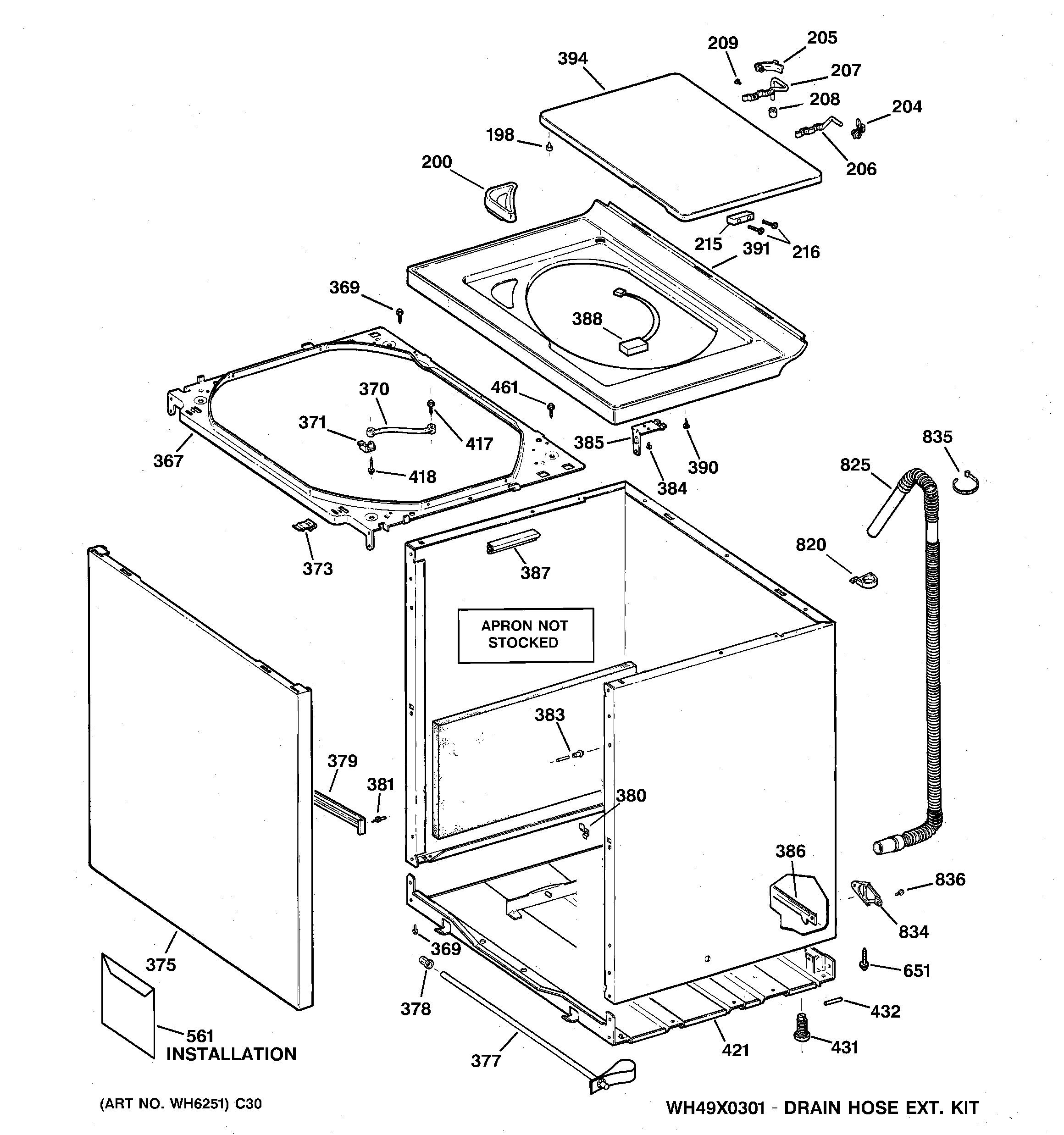 Cabinet, cover & front panel