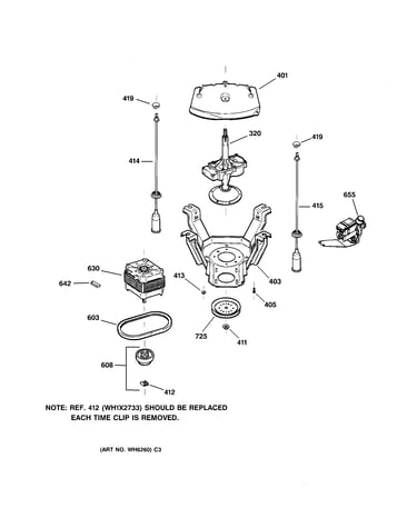 Suspension, pump & drive components